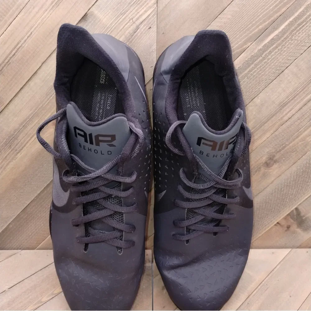 Nike Air Behold NBK Basketball Sneakers Mens Size 13‎ Black Grey Athletic Shoes